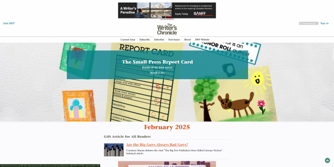 The Writer’s Chronicle Website
