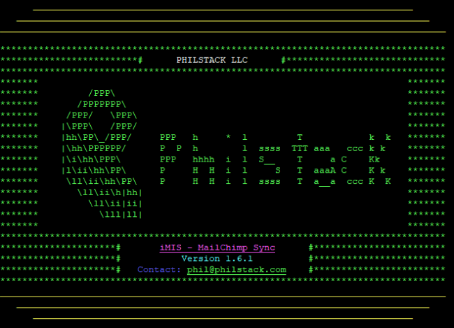 Philstack’s MailChimp iMIS Data Sync