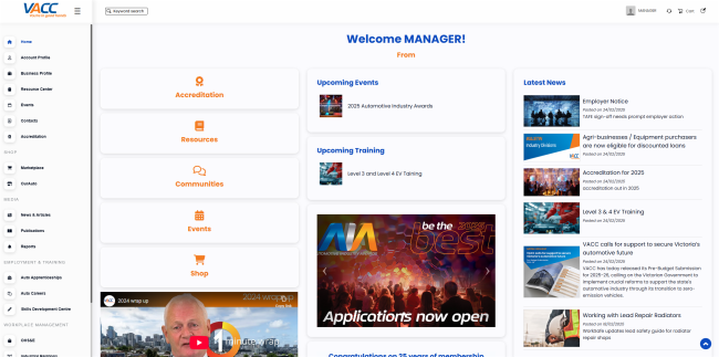 VACC Member Site